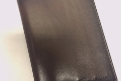 Santoni Passport Holder, Genuine Leather, Brown - 1