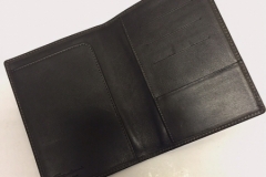 Santoni Passport Holder, Genuine Leather, Brown - 2