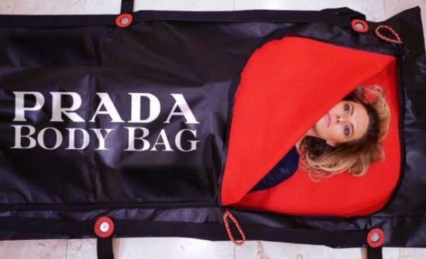 prada dead body bag