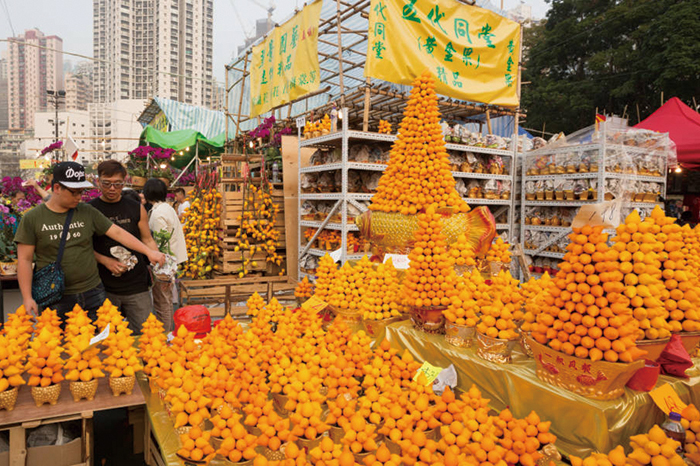 Chinese New Year Market in Hong Kong