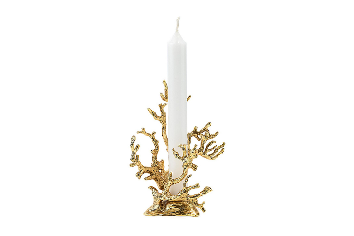 Home for holidays_ Curate a cracking Christmas with these festive home decorations gossens coral candlestick holder lane crawford