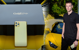 Feast your eyes on the stunning new Gold Infinity Dan Wells Limited Edition 24K gold-plated iPhones gafencu 600x337